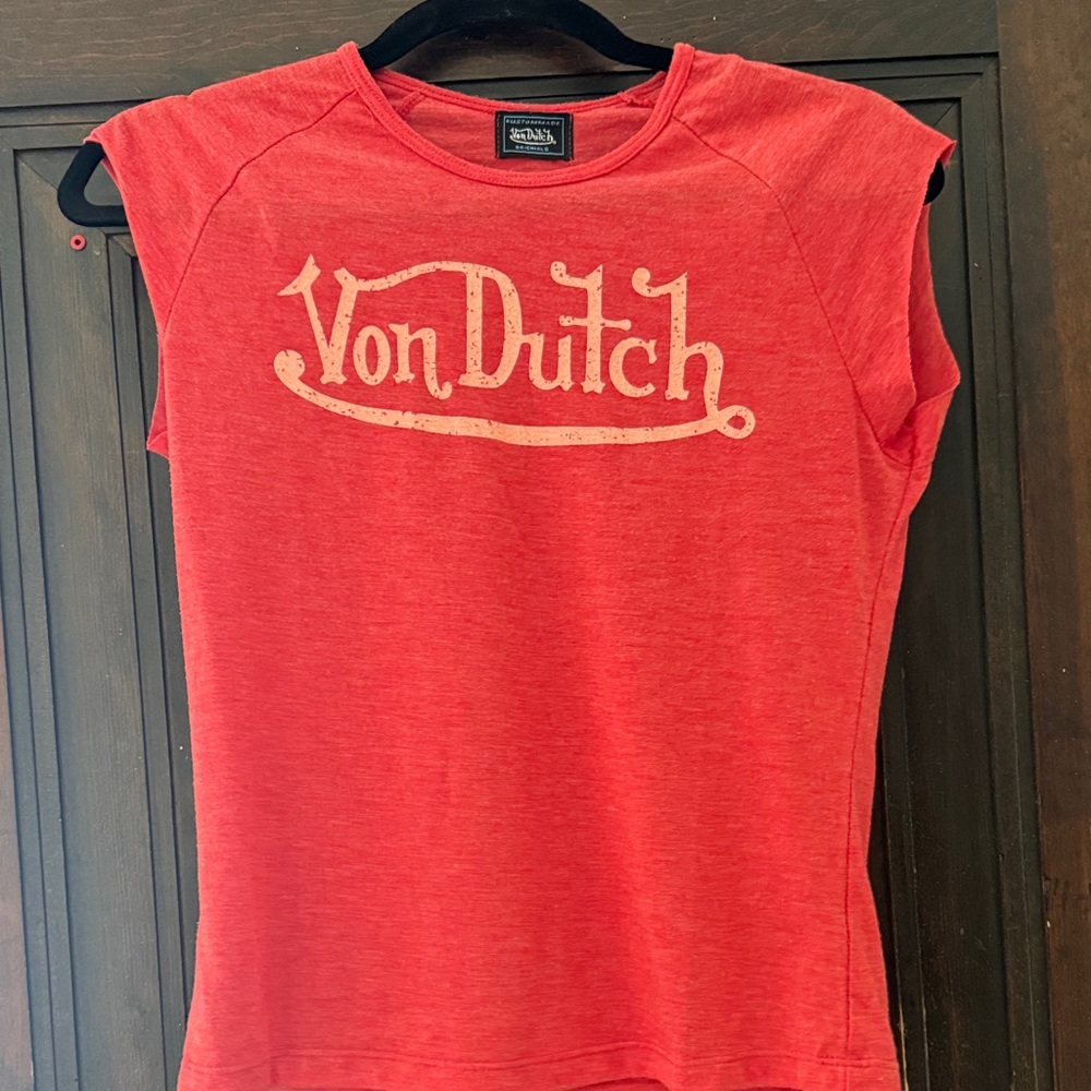 Von Dutch Women's Bright Red Tee